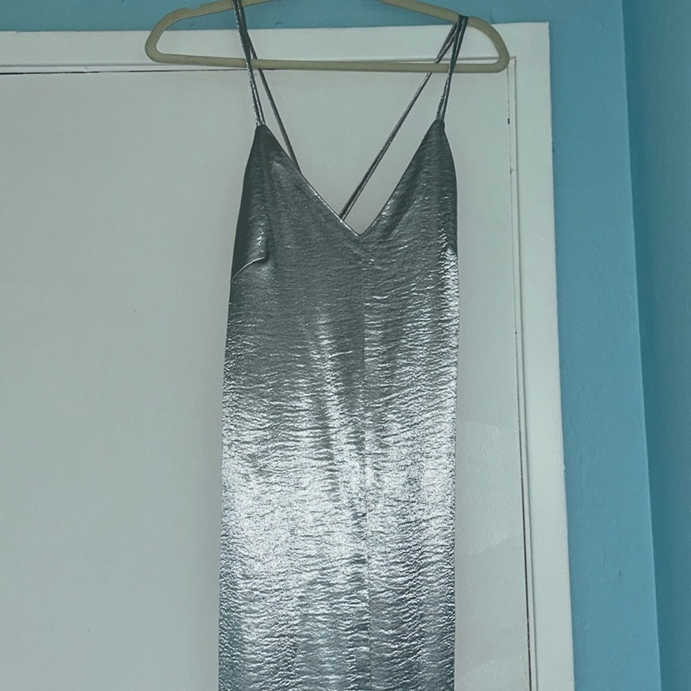 Maxi silver dress